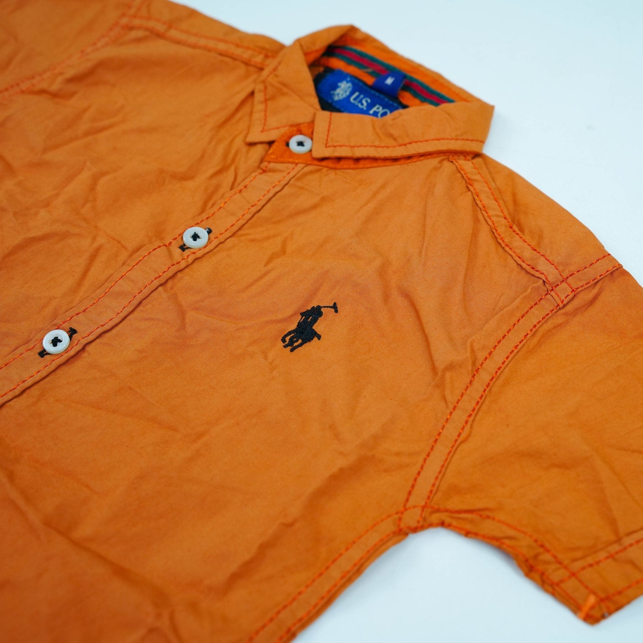 Orange Polo Shirt For Boys - Miniwears