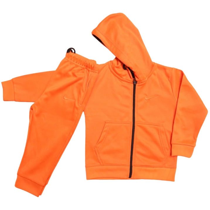 Orange Zipper Tracksuit (Export Left Over) - Miniwears