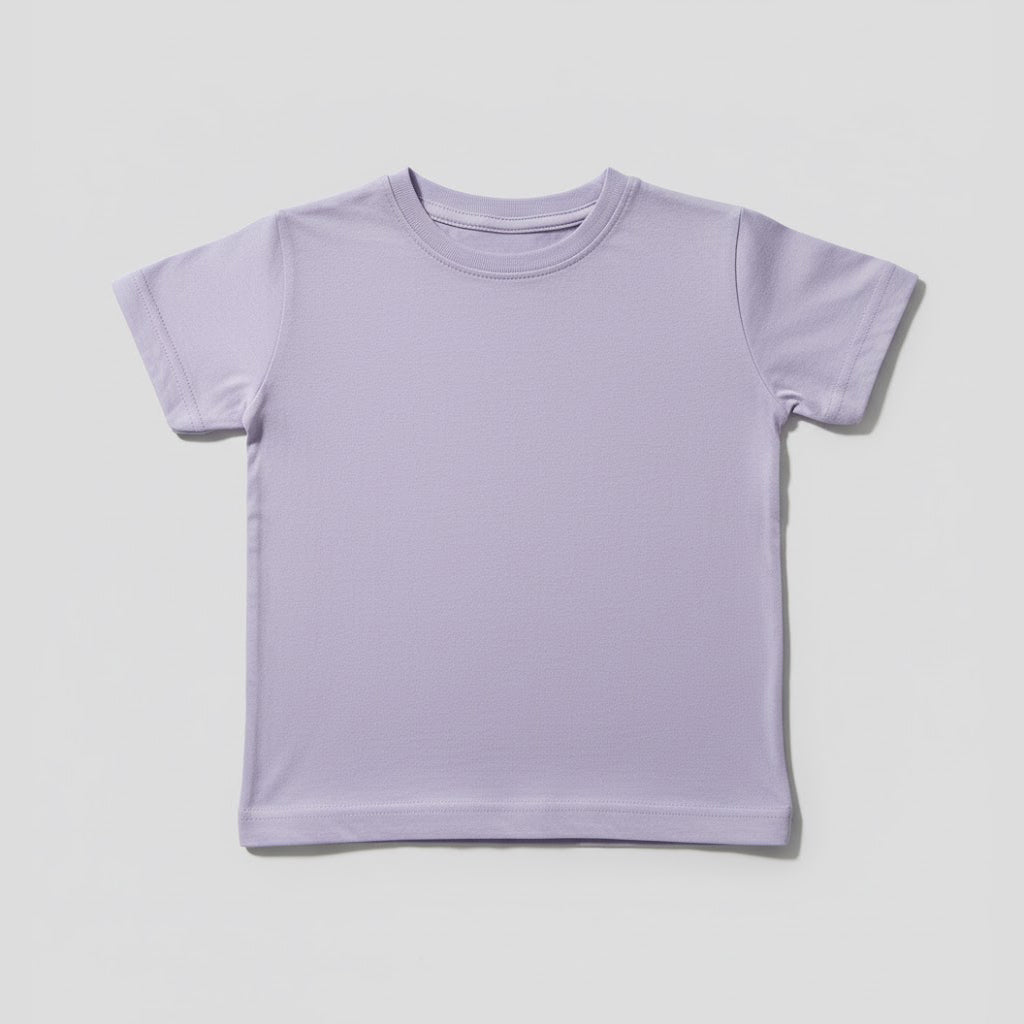 Plain Light Purple T-Shirt - Miniwears
