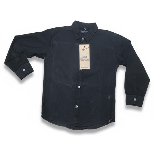 Polo Black full Sleeve Shirt - Miniwears