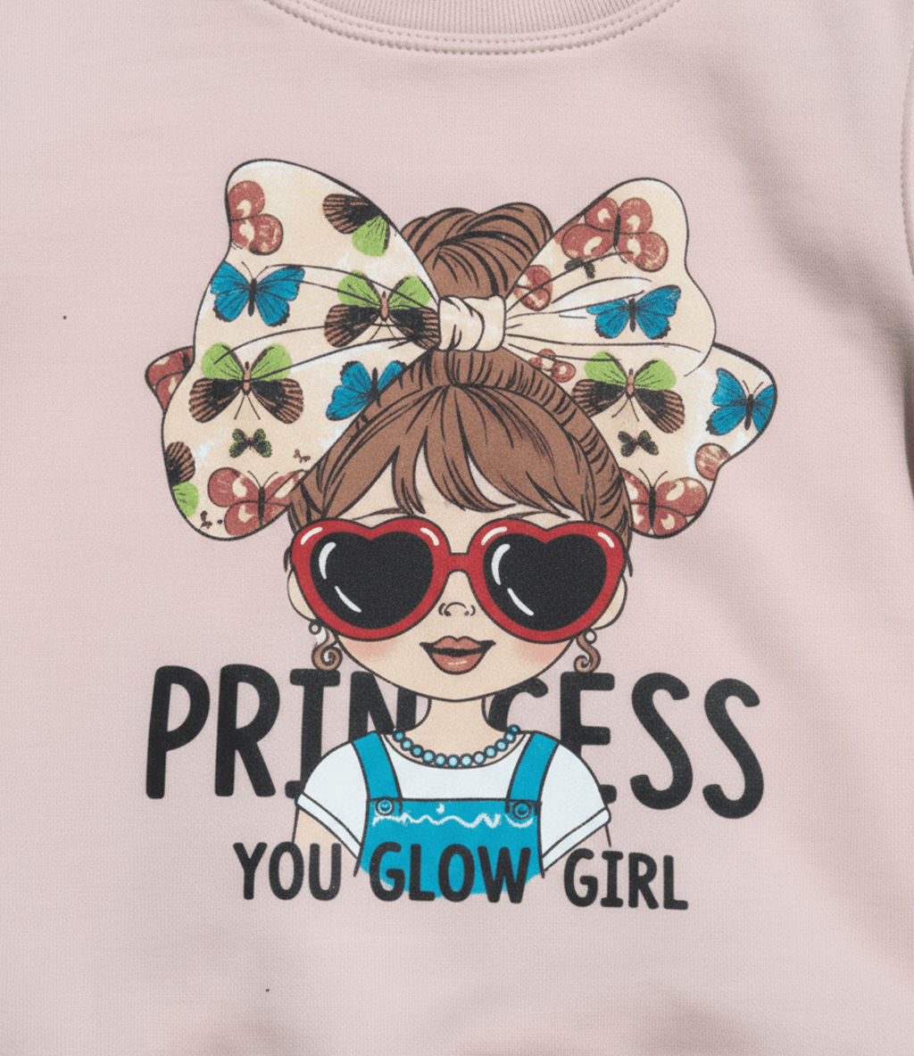 Princess Pink Black Tracksuit - Miniwears