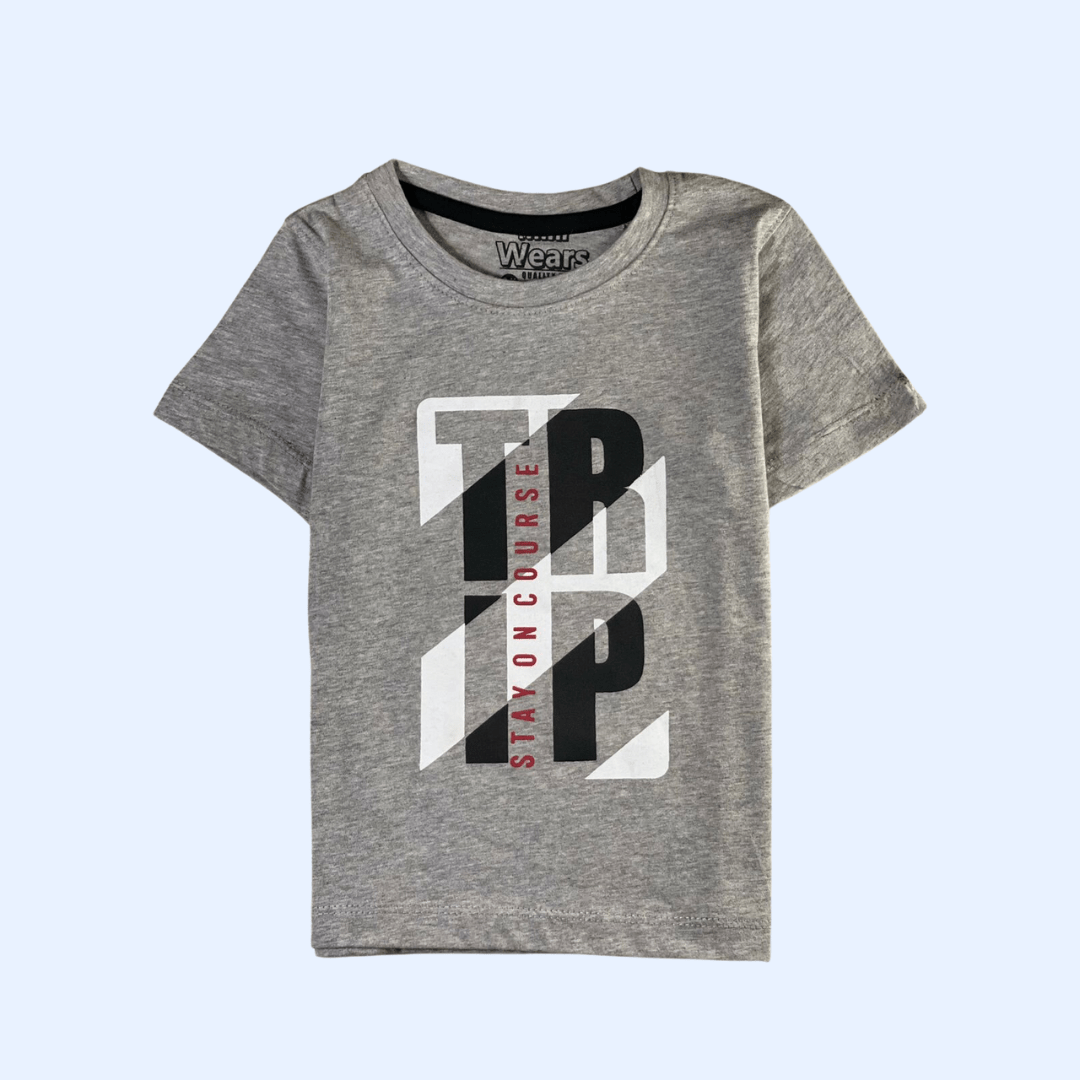 Printed Grey Tshirt - Miniwears