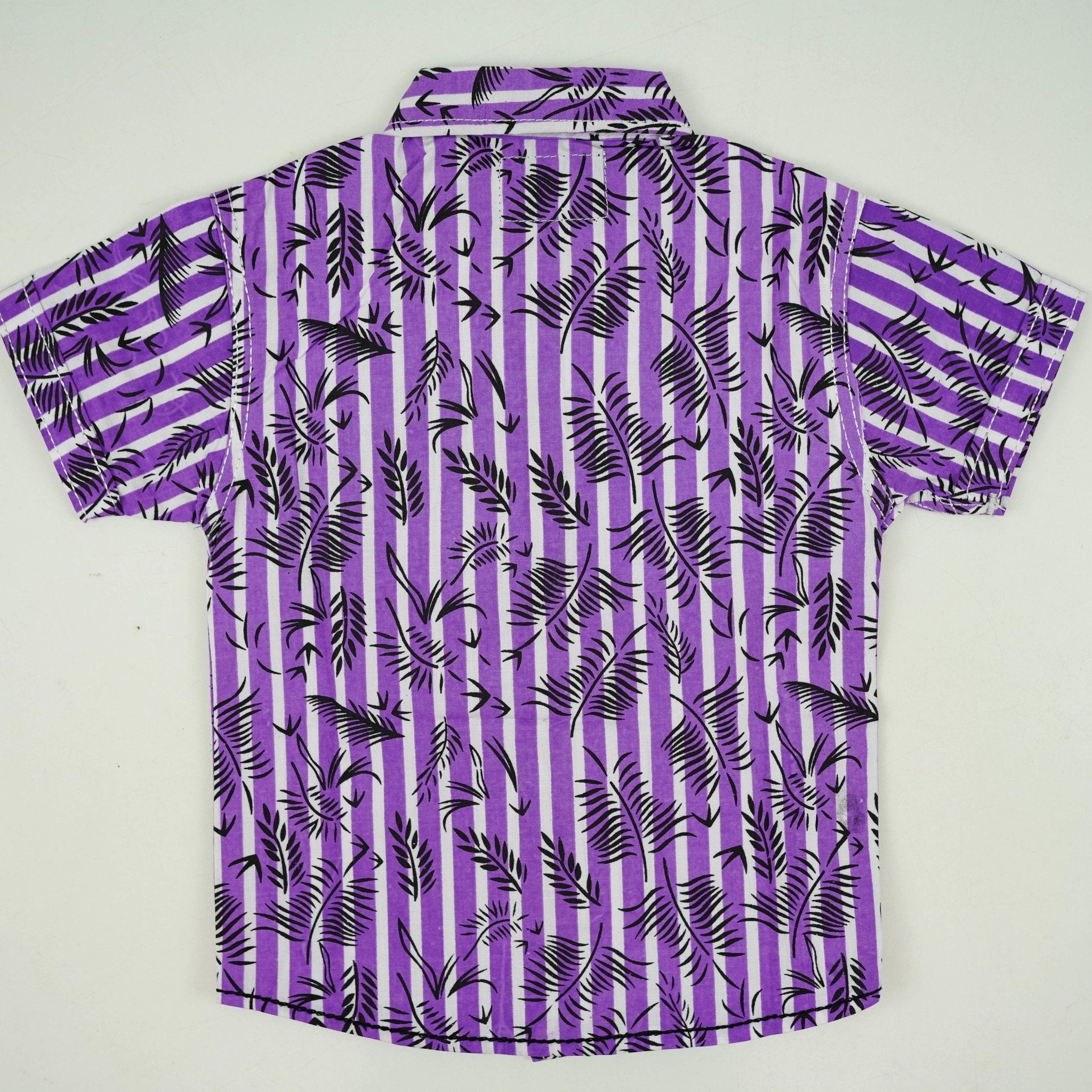 Purple Colored Cotton Dress Shirt - Miniwears