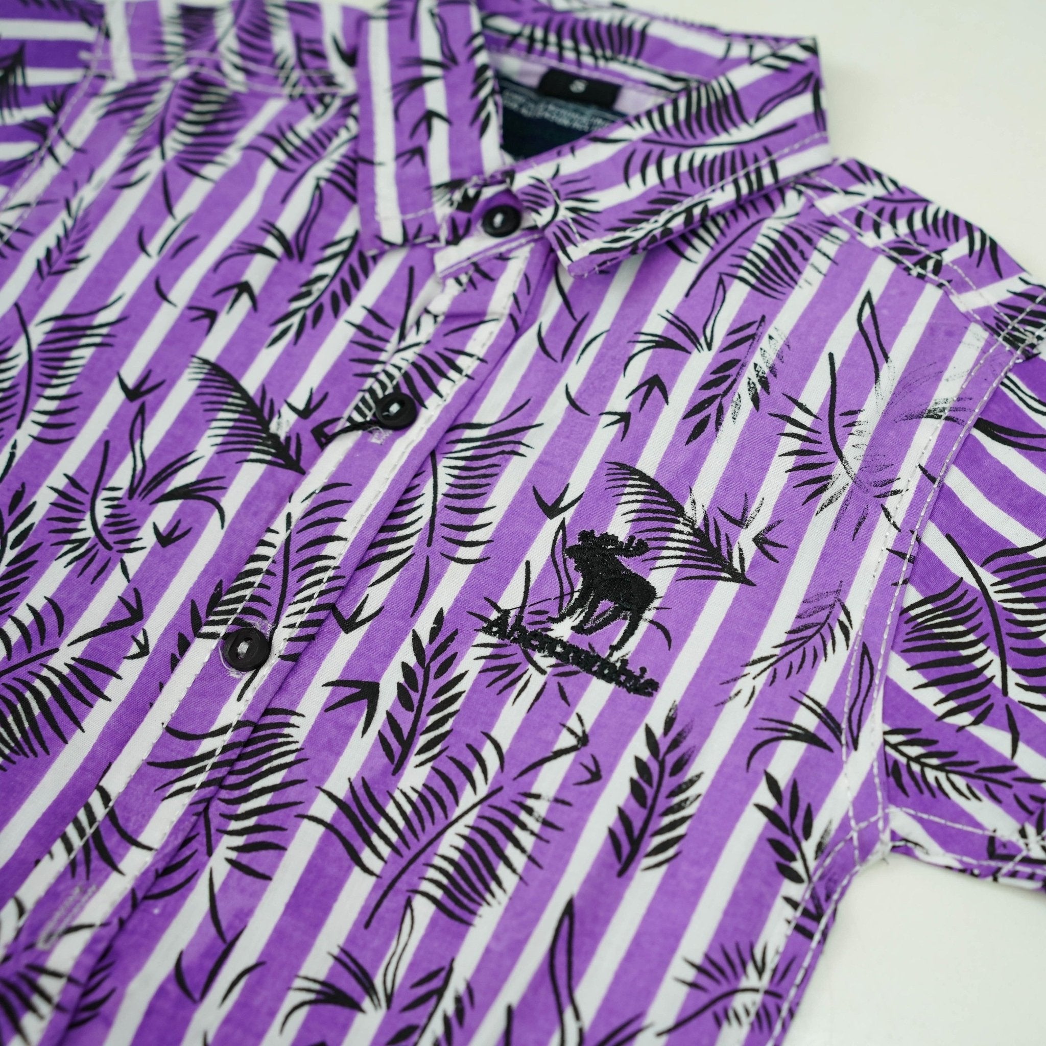 Purple Colored Cotton Dress Shirt - Miniwears