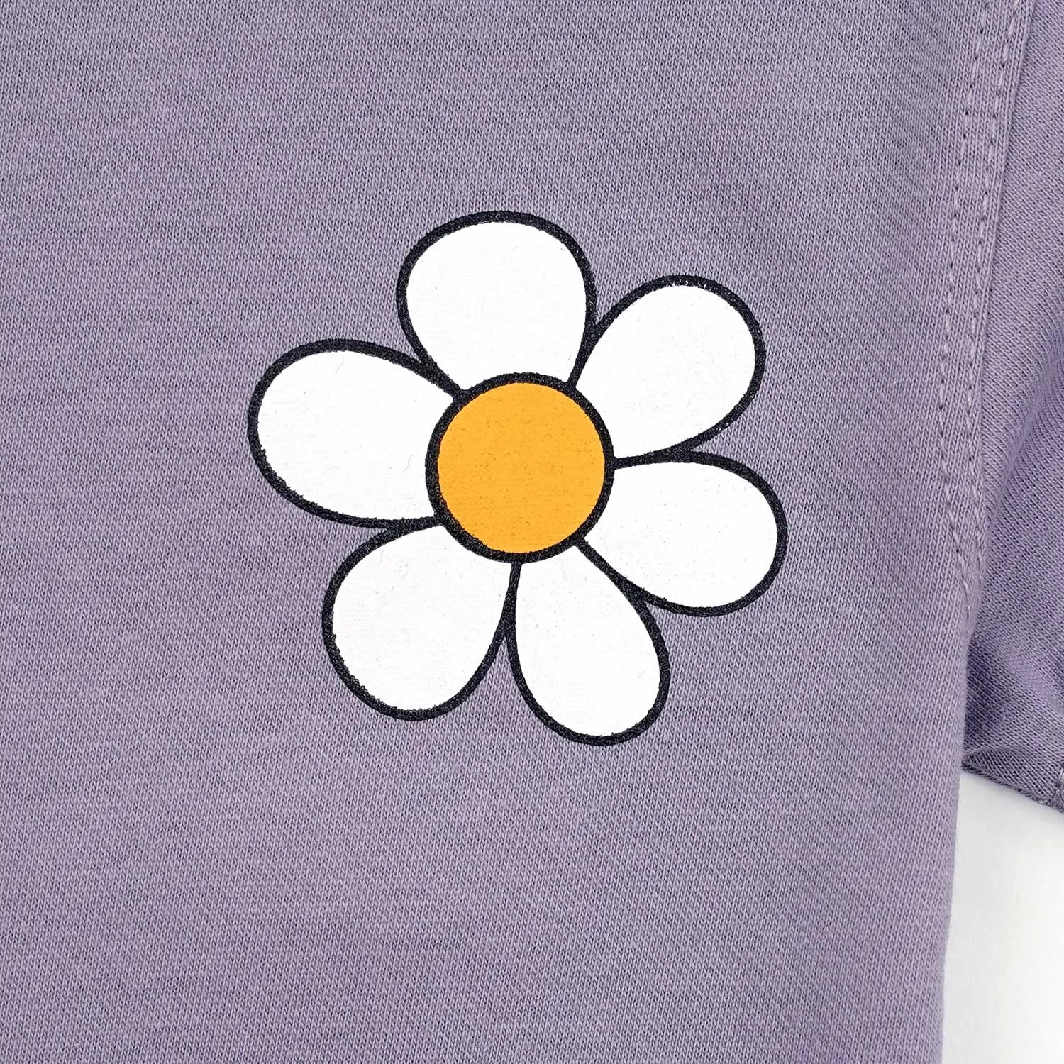 Purple Flower T-Shirt & Trouser Set - Miniwears