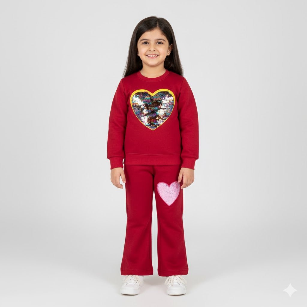Red Heart Tracksuit - Miniwears
