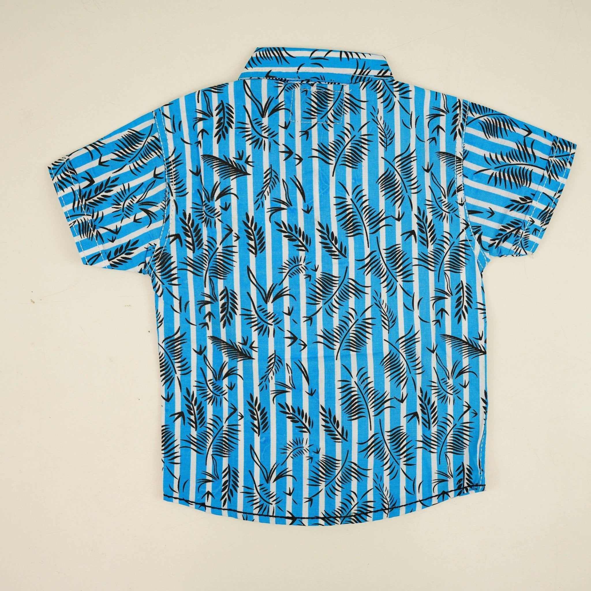 Sky Blue Cotton Dress Shirt - Miniwears
