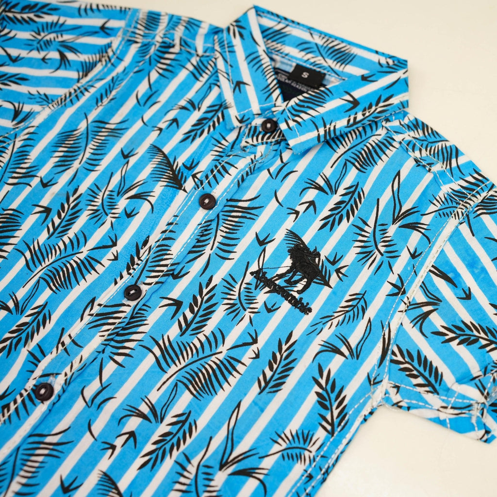 Sky Blue Cotton Dress Shirt - Miniwears