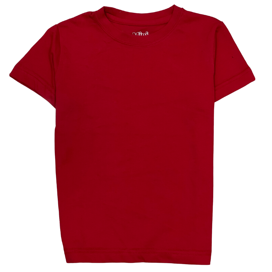 Solid Red Tshirt - Miniwears