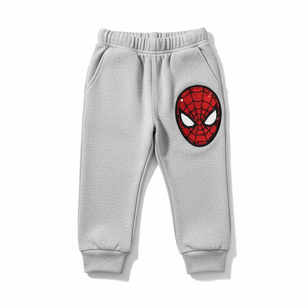 Spiderman Sequin Grey Tracksuit - Miniwears