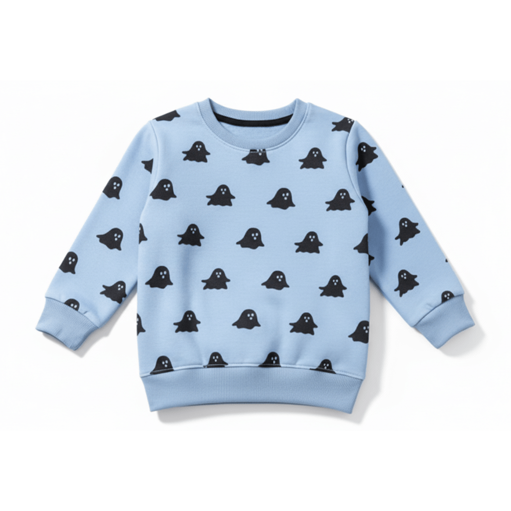 Spooky Ghost Sky Blue Tracksuit - Miniwears