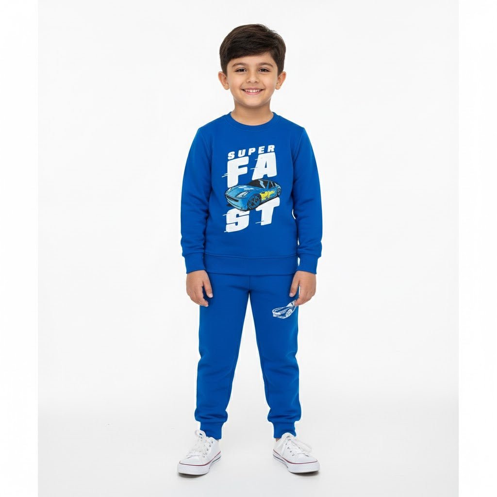 Super Fast Blue Tracksuit - Miniwears
