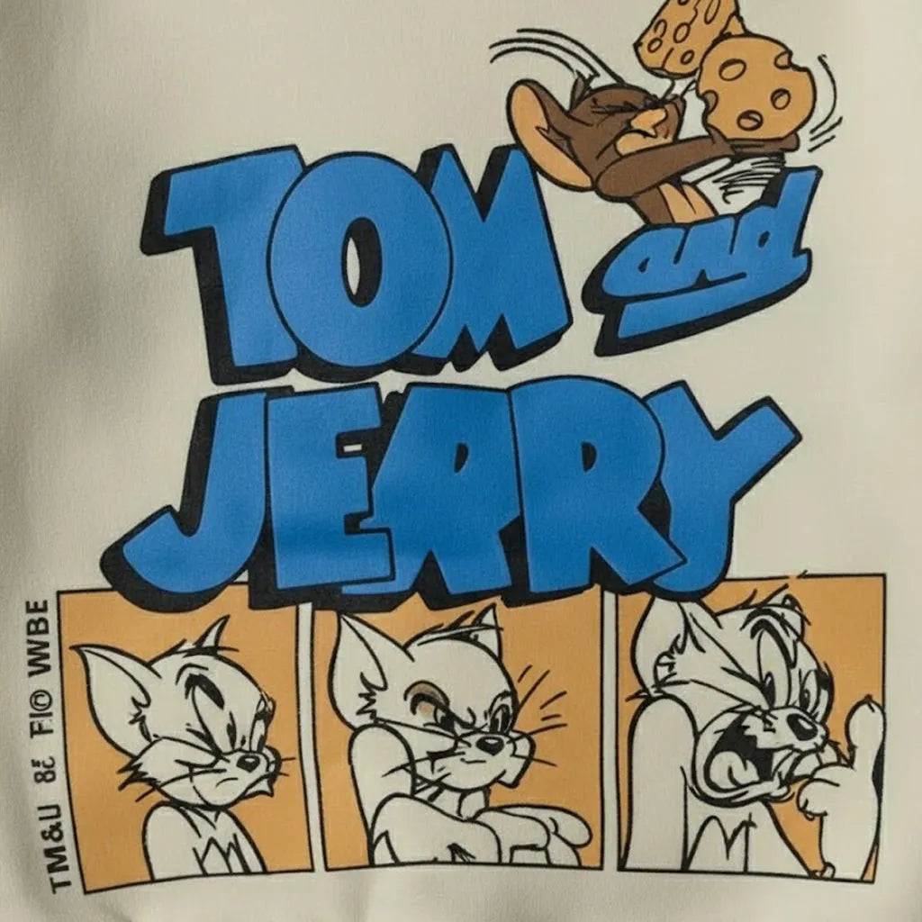 Tom & Jerry Cream Tracksuit - Miniwears
