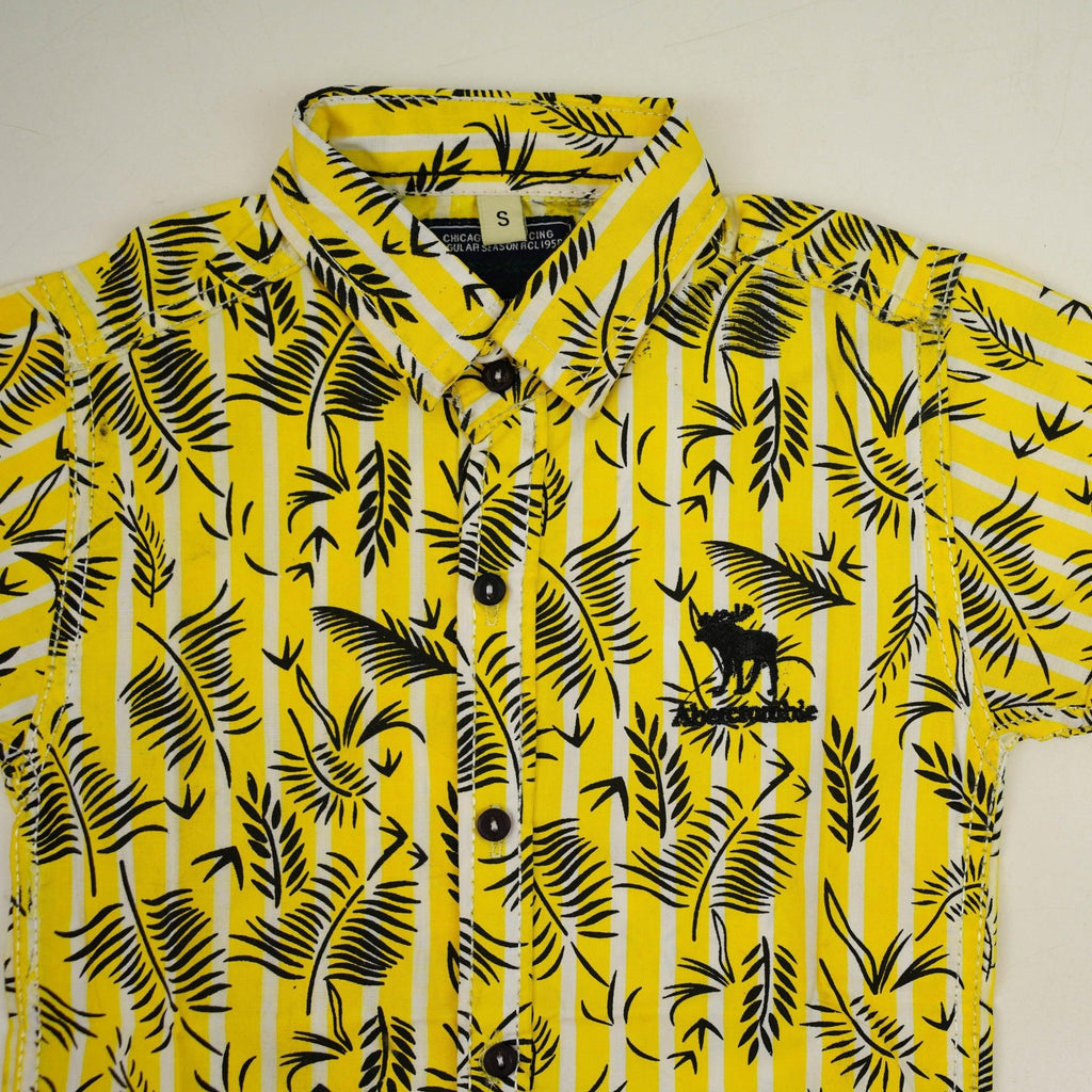 Yellow Colored Cotton Dress Shirt - Miniwears