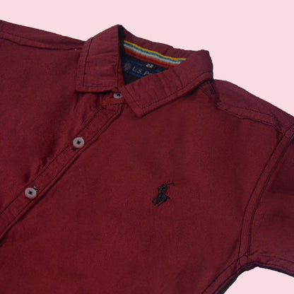 Blood Red Shirt for Boys - Miniwears