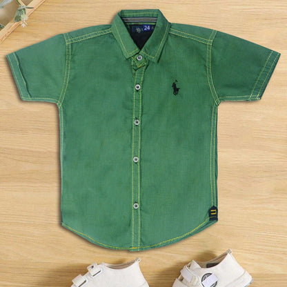 Dark Green Polo Tshirt - Miniwears