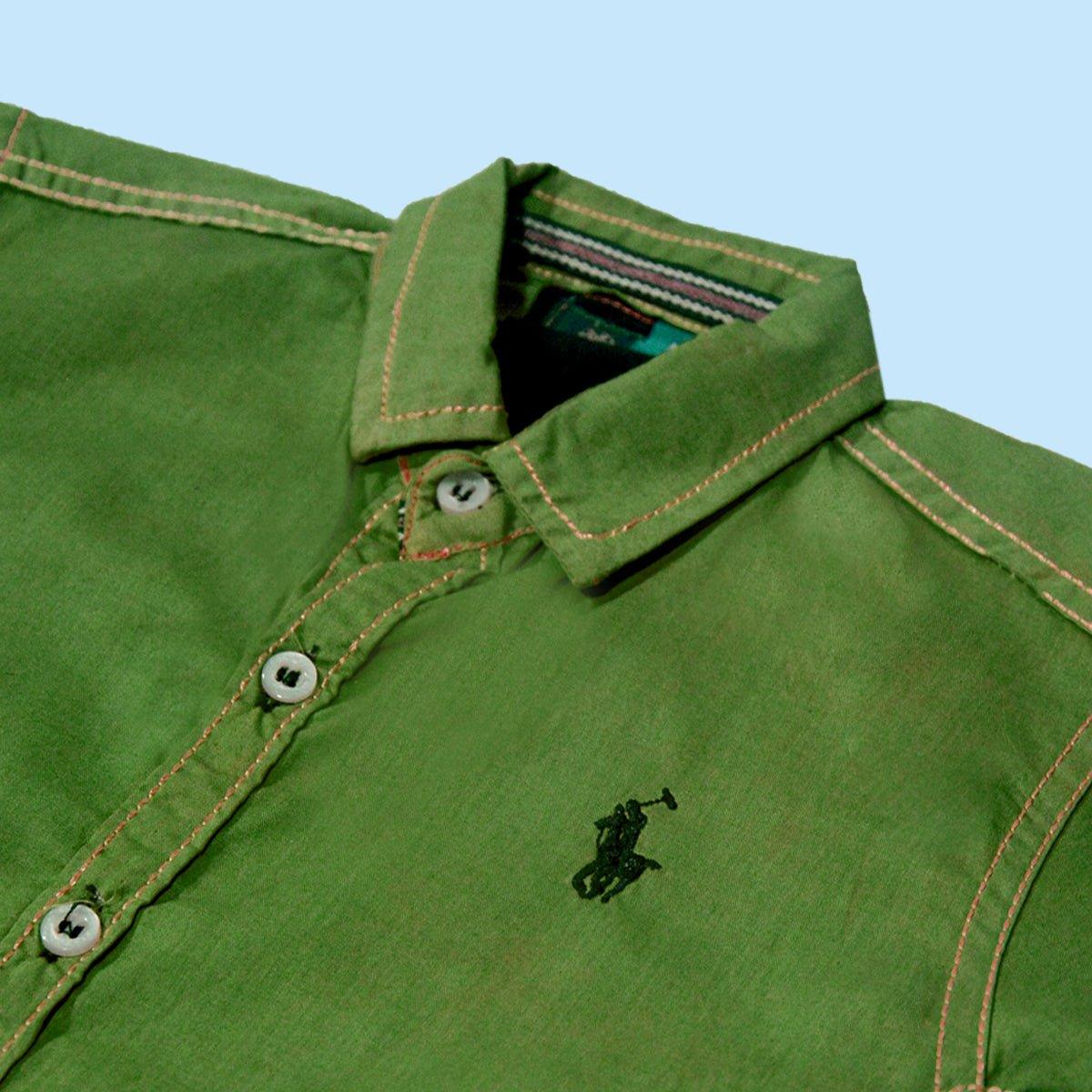 Green Polo Shirt For boys - Miniwears