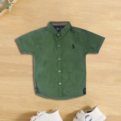Simple Green Polo Shirt - Miniwears